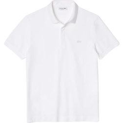 Lacoste Paris Regular Fit Stretch Cotton Piqué Polo Shirts - White