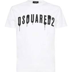 DSquared2 Graphic Painted Logo T-shirt - White
