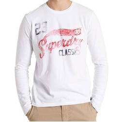 Superdry Collegiate Graphic Long Sleeve T-shirt - Brilliant White