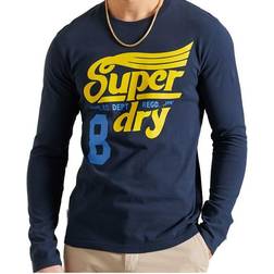 Superdry Collegiate Graphic Long Sleeve T-shirt - Nautical Navy