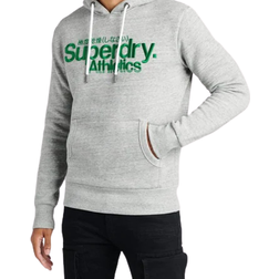 Superdry Core Logo Athletics Hoodie - Soft Grey Marl