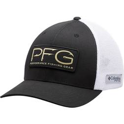 Columbia PFG Hooks Mesh Ball Cap - Black/Gold