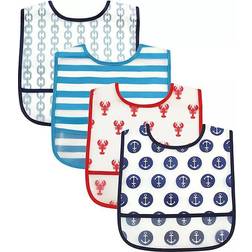 Luvable Friends Nautical Bib 4-pack