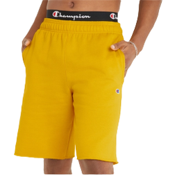 Champion Powerblend Script Logo 10" Fleece Shorts Men - Team Gold