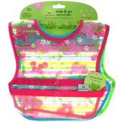 Green Sprouts Snap + Go Wipe-off Bibs 3-pack