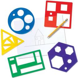 Learning Resources Geometriske former Skabeloner, 5 stk