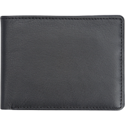 Royce RFID Blocking Slim Bifold Wallet - Black