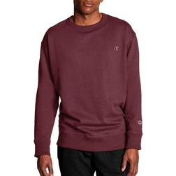 Champion Powerblend Fleece Crew C Logo Sweatshirt Unisex - Maroon