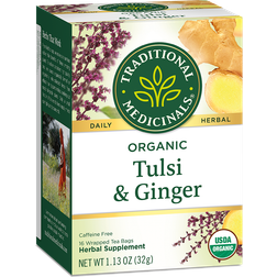 Traditional Medicinals Organic Tulsi & Ginger Tea 1.13oz 16