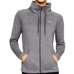 Under Armour Women's UA Tech Full Zip Sweatshirt - Charcoal Light Heather/Black