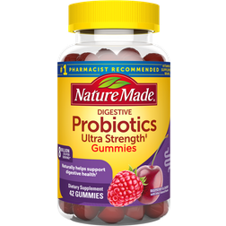 Nature Made Digestive Probiotics Ultra-Strength Gummies Raspberry & Cherry 42 pcs