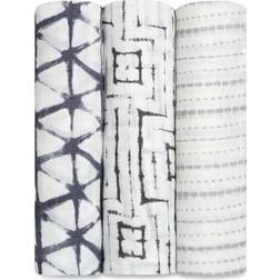 Aden + Anais Pebble Shibori Silky Soft Muslin Swaddle 3-pack