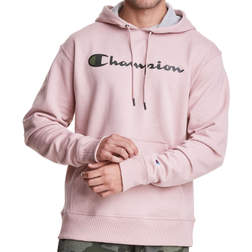 Champion Powerblend Script Logo Hoodie - Dream Pink