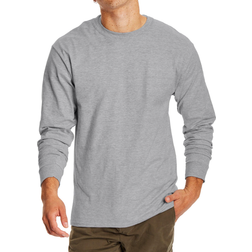Hanes Beefy-T Long-Sleeve T-shirt Unisex - Ash