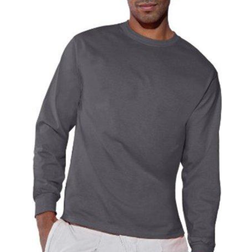 Hanes Men's Authentic Long-Sleeve T-shirt - Smoke Gray