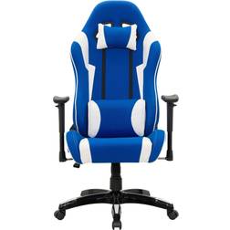 CorLiving Ergonomic Gaming Chair - Blue/White