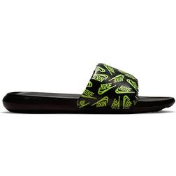 Nike Victori One Printed Slide - Black/Volt