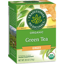 Traditional Medicinals Organic Green Tea Ginger 0.85oz 16