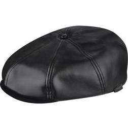 Kangol Faux Leather Cap - Black