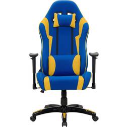 CorLiving Ergonomic Gaming Chair - Blue/Yellow