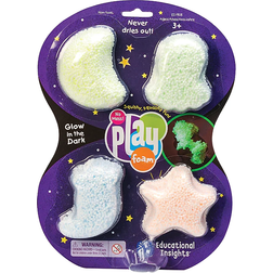 Learning Resources Playfoam Glow-in-the-Dark 4-Pack