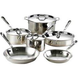 All-Clad Copper Core Cookware Set with lid 10 Parts