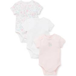 Little Me Watercolor Bodysuits 3-pack - Pink (LB809620N)