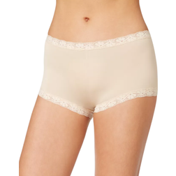 Maidenform One Fab Fit Microfiber Boyshort with Lace - Latte Lift