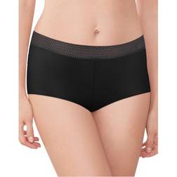 Maidenform One Fab Fit Microfiber Boyshort with Lace - Black Geo