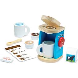 Melissa & Doug Wooden Brew Serve Coffee Playset