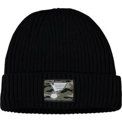 Adidas St. Louis Blues Military Appreciation Cuffed Knit Hat - Black