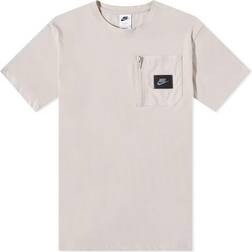 Nike Sportswear Dri-FIT Short-Sleeve Top - Light Iron Ore/Light Iron Ore/Black