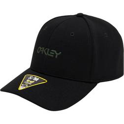 Oakley 6 Panel Stretch Metallic Hat - Blackout