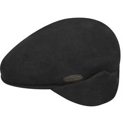 Kangol Wool 504 Earflap Cap - Black