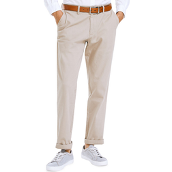 Nautica Flat-Front Twill Pants - Khaki