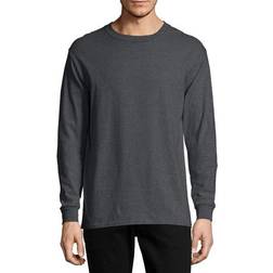 Hanes Essential-T Long-Sleeve T-shirt - Charcoal Heather