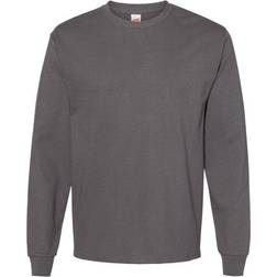 Hanes Essential-T Long-Sleeve T-shirt - Smoke Grey