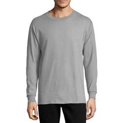 Hanes Essential-T Long-Sleeve T-shirt - Oxford Grey