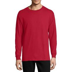 Hanes Essential-T Long-Sleeve T-shirt - Deep Red