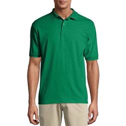 Hanes Cotton-Blend EcoSmart Polo Jersey - Kelly Green