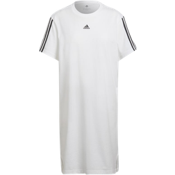 Adidas Women's Essentials Loose 3-Stripes Dress - White/Black