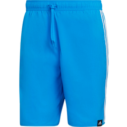 adidas Classic-Length 3-Stripes Swim Shorts - Blue Rush/White