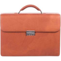 Swiss Mobility The Bugatti Group Milestone Briefcase - Cognac