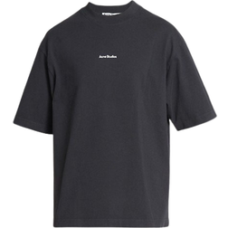 Acne Studios Men's Extorr Stamp Logo T-Shirt - Black