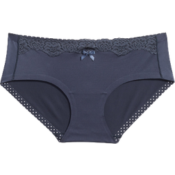 Maidenform Comfort Devotion Embellished Hipster - Navy W/White Dot