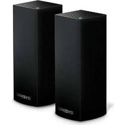 Linksys Velop Intelligent Mesh WiFi System, Tri-Band, 2-Pack Black (AC2200)