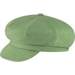 Kangol Ull Spitfire Oil Green Flat Cap - Grön