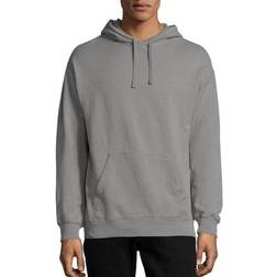 Hanes ComfortWash Garment Dyed Fleece Hoodie Sweatshirt Unisex - Concrete Gray