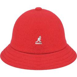 Kangol Bucket Hat med Frontlogo - Rød