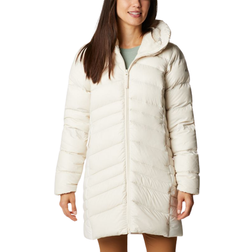 Columbia Women's Autumn Park Down Hooded Mid Jacket - Chalk